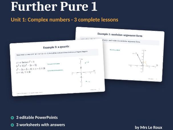 FP1 Unit 1: Complex Numbers (Edexcel IAL)