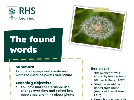 RHS Learning - The Found Words