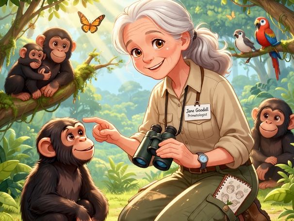 Jane Goodall Day, April 3rd ( A free worksheet)