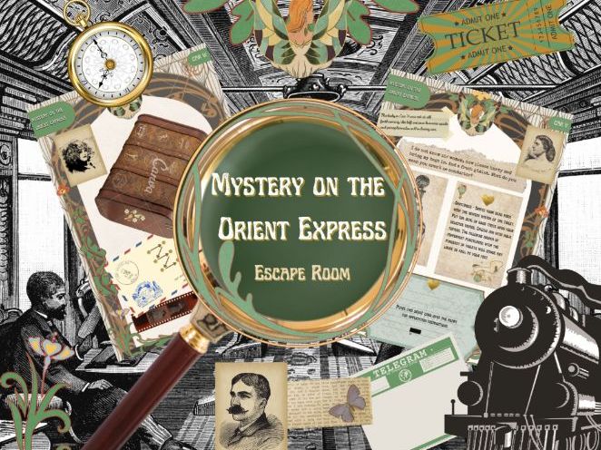 Agatha Christie's Mystery on the Orient Express Escape Room KS2-KS3