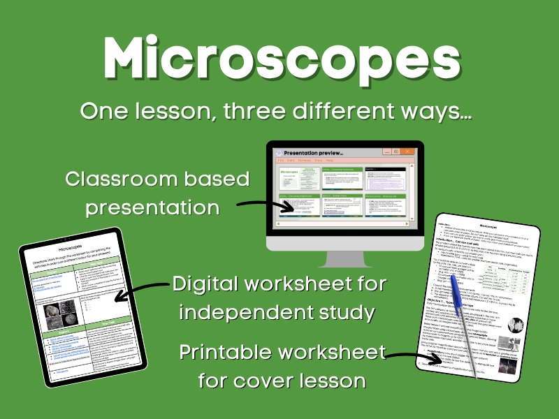 Microscopes Lesson bundle