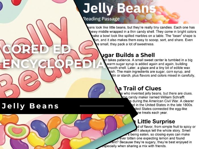 Jelly Beans Reading Comprehension Passage - Cored Ed Encyclopedia