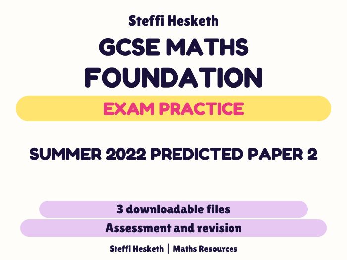GCSE Foundation Paper 2 Predicted Paper summer 2022 (advanced information) with RAG Sheet