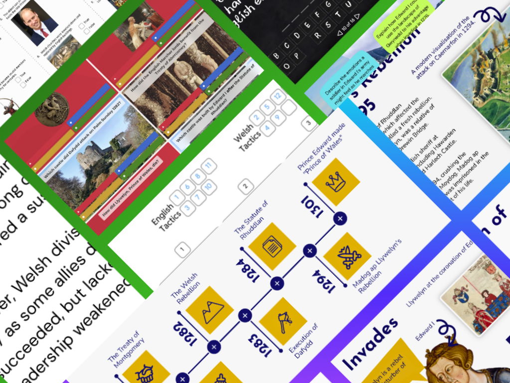 KS3/Common Entrance/GCSE History - Edward I & Wales Resource Bundle