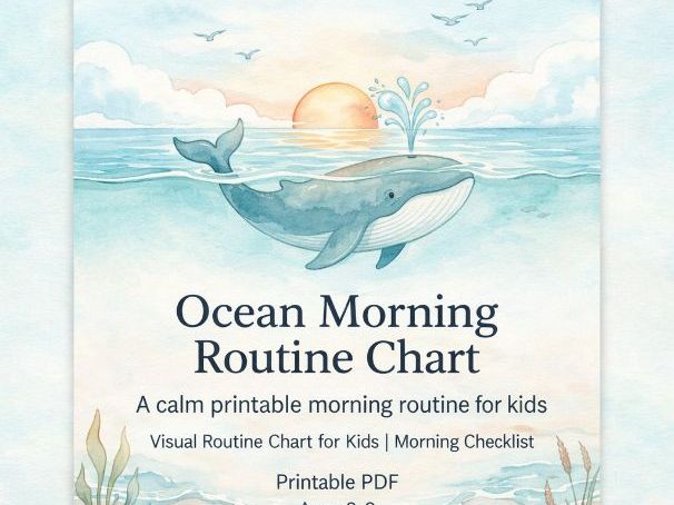 Ocean Morning Routine Chart