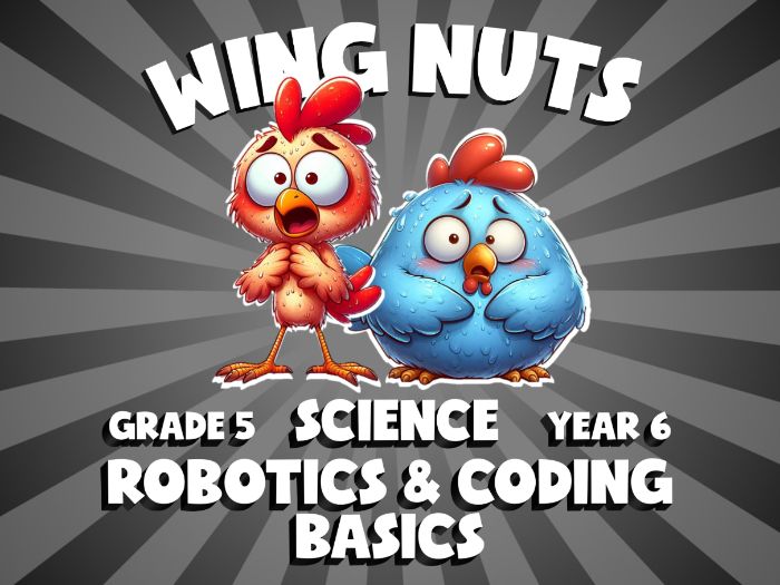 Robotics & Coding Basics WING NUTS Science Game | No-Prep Year 6 Review Activity