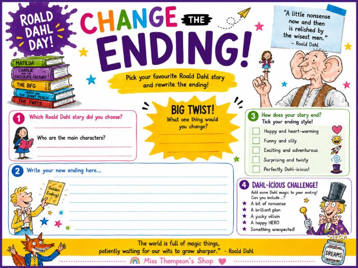 Roald Dahl Day | Change the Ending!