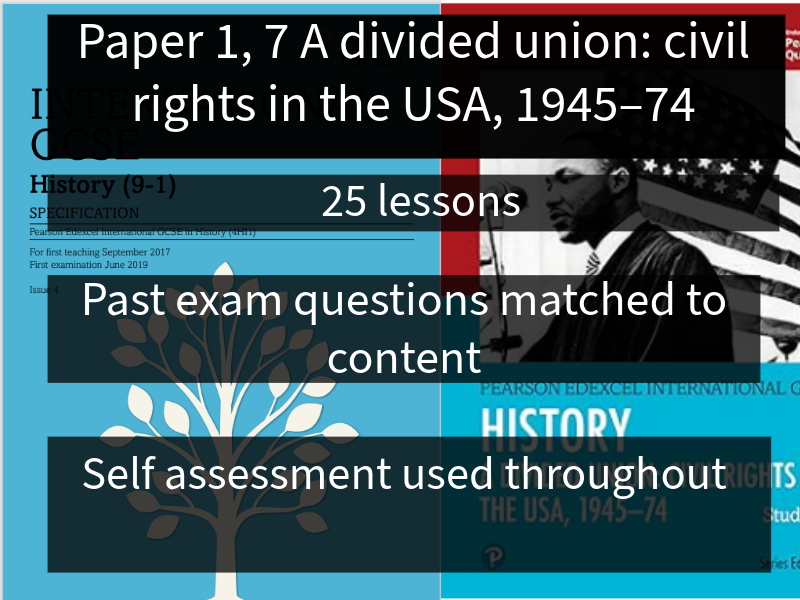 A divided union: civil rights in the USA, 1945–74 (iGCSE Edexcel, Paper 1, 7)
