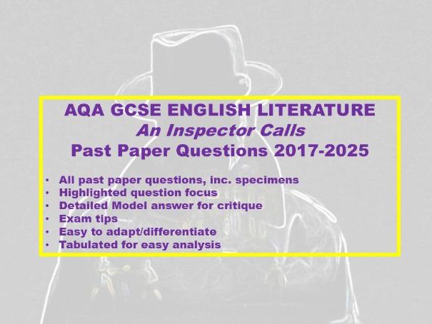 Inspector Calls Past Paper Qs 2017-2025