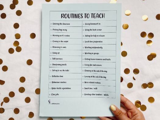 Routines to Teach