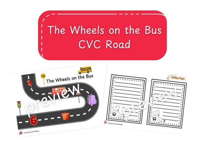 The Wheels on the Bus CVC Road