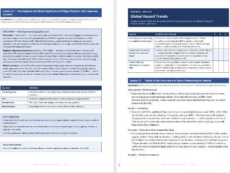 Edexcel iAL World at risk, revision book 1.3.1-1.3.6