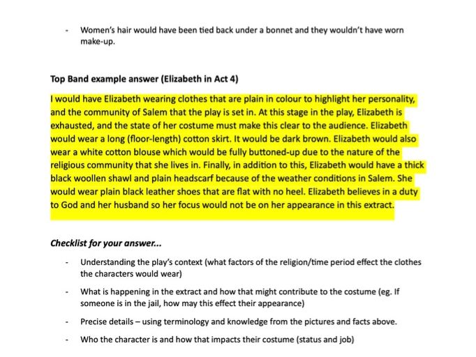 AQA GCSE Drama - The Crucible learning pack