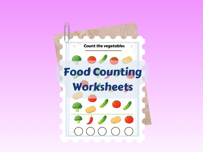 Food Counting Worksheets | Preschool Math