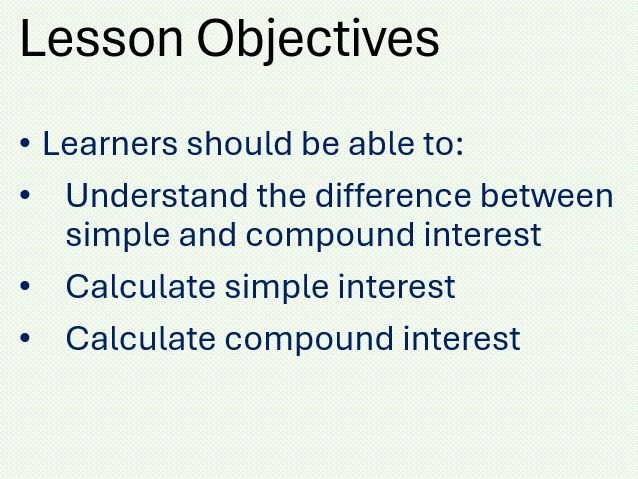 Simple and Compound Interest. Maths Functional Skills L2 GCSE Full Lesson