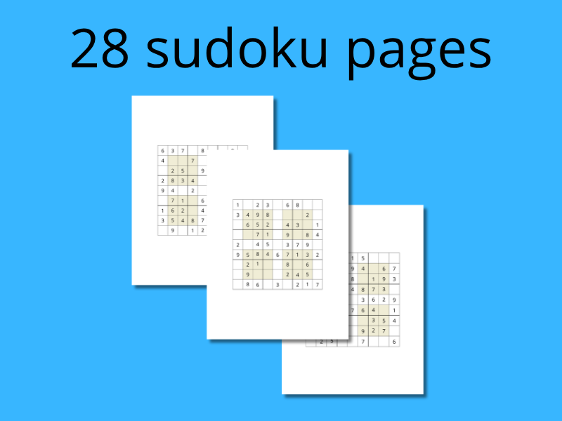 Sudoku Puzzle Bundle for Primary School