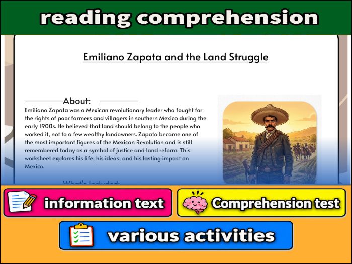 Emiliano Zapata and the Land Struggle & Comprehension Test