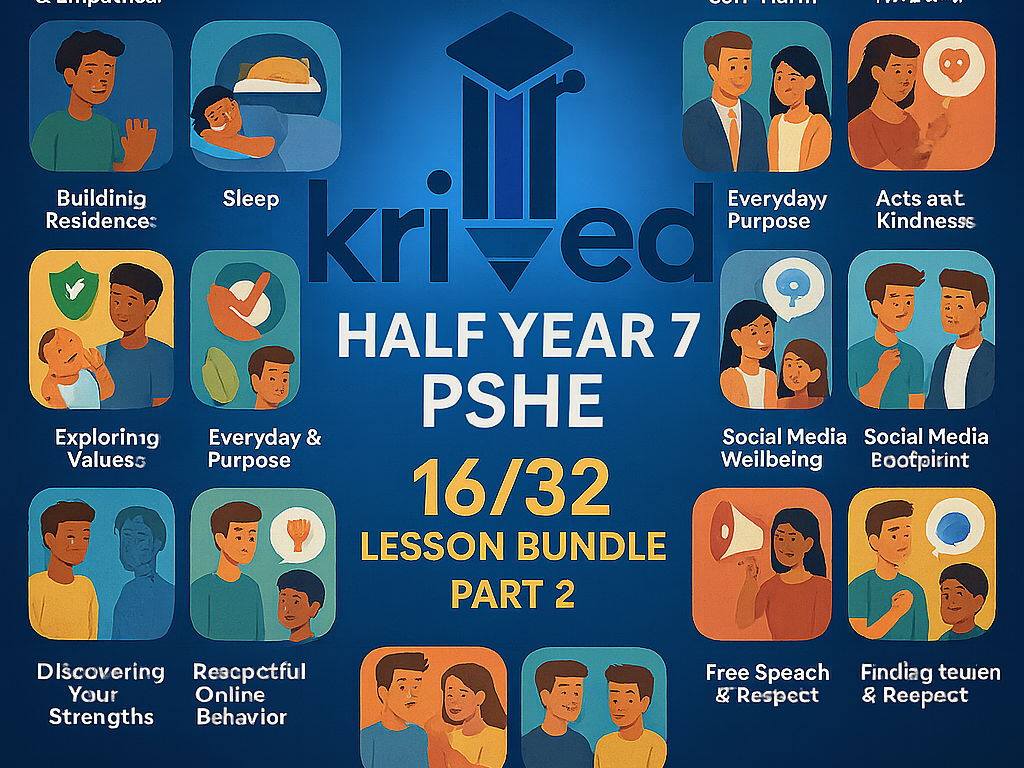 Part 2 Year 7 PSHE Half Year Lesson Bundle – 16 Ready-to-Teach Lessons Covering the half the year