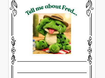 Fred the frog - Writing