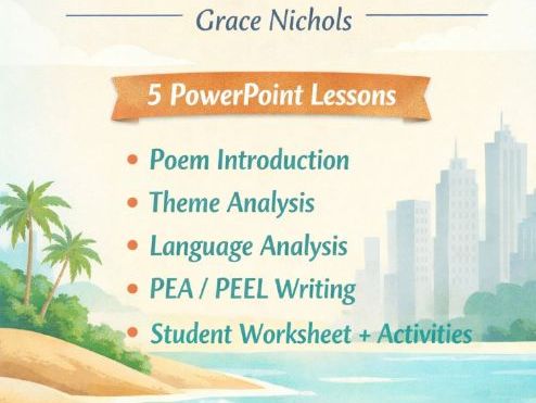 Island Man Poem Analysis Lesson Bundle