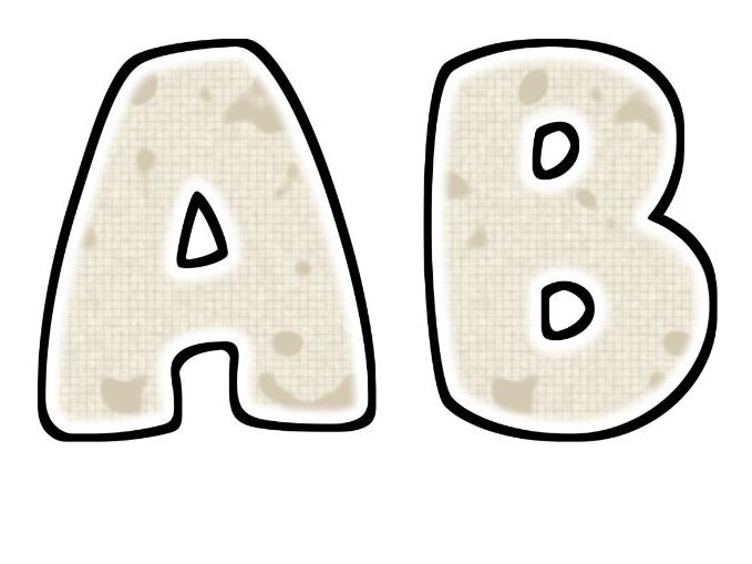 Linen Texture Glow Bubble Letters | Bulletin Board Letters | Classroom Display Pack