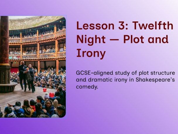 Twelfth Night – Lesson 3: Plot, Dramatic Irony & Viola’s Disguise