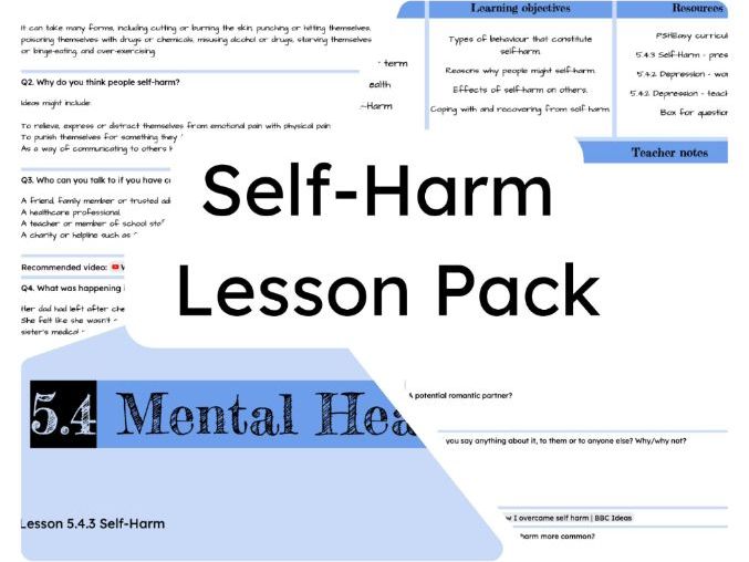 5.4.3 Self-Harm Lesson Pack