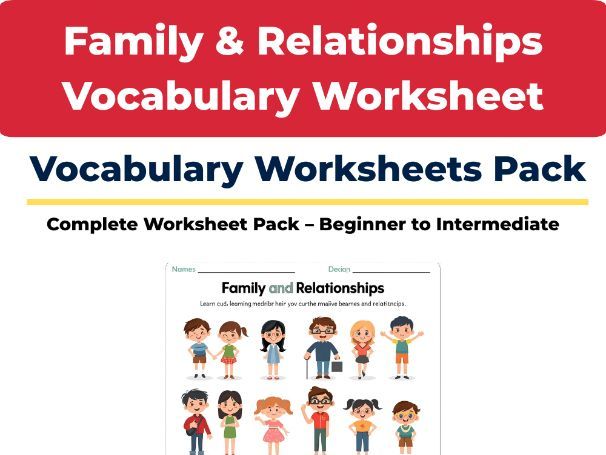 Family & Relationships Vocabulary – ESL Worksheet