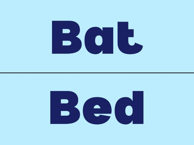 Simple Phonetics Letter B Alphabet Flashcards