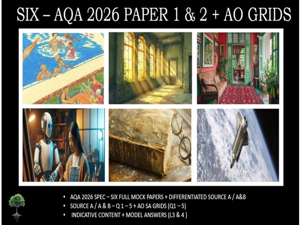 SIX - AQA PAPER 1 & 2 | 2026 FULL MOCKS | AO GRIDS