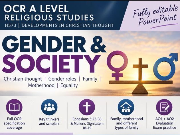 A Level Religious Studies: Gender & Society - OCR H573 DCT