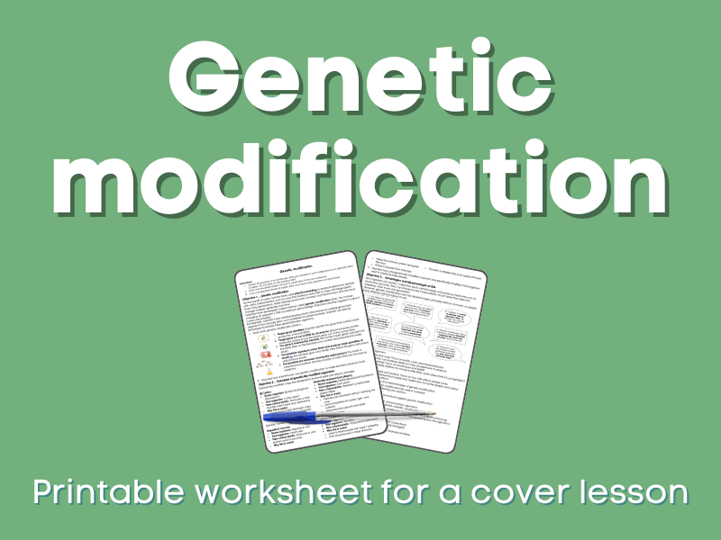 Genetic modification Cover lesson