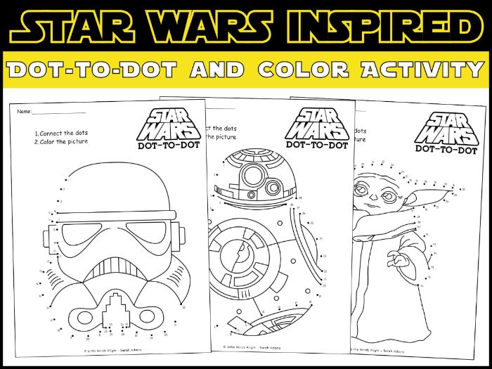 Star Wars Dot-to-Dot | 6 Character Activities