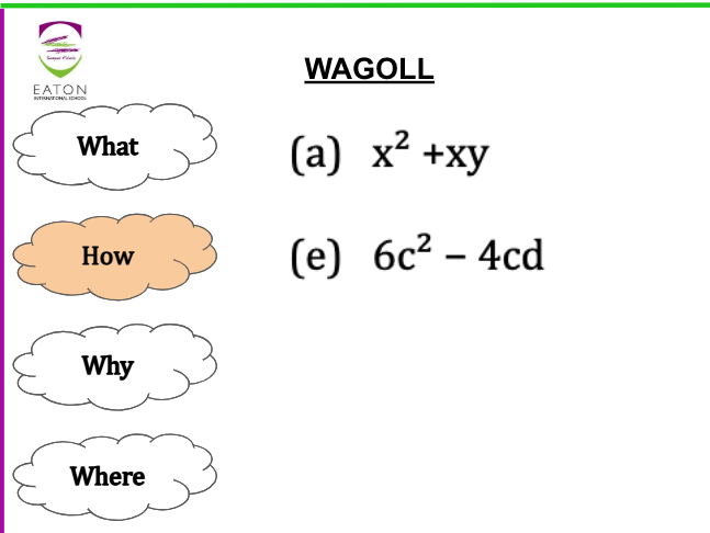 Factorising - Single Bracket (KS3)