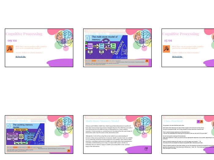 Learning & Cognition: Cognitive Models