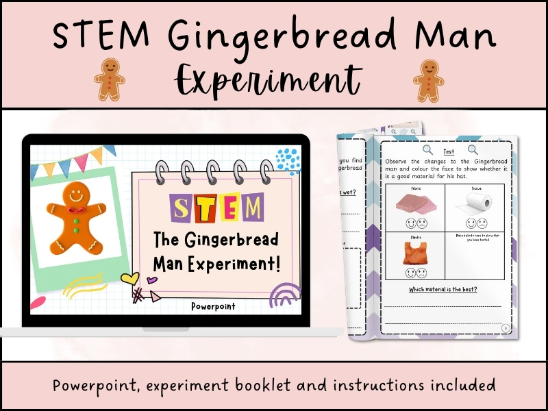 Gingerbread Man STEM Activity KS1 Science