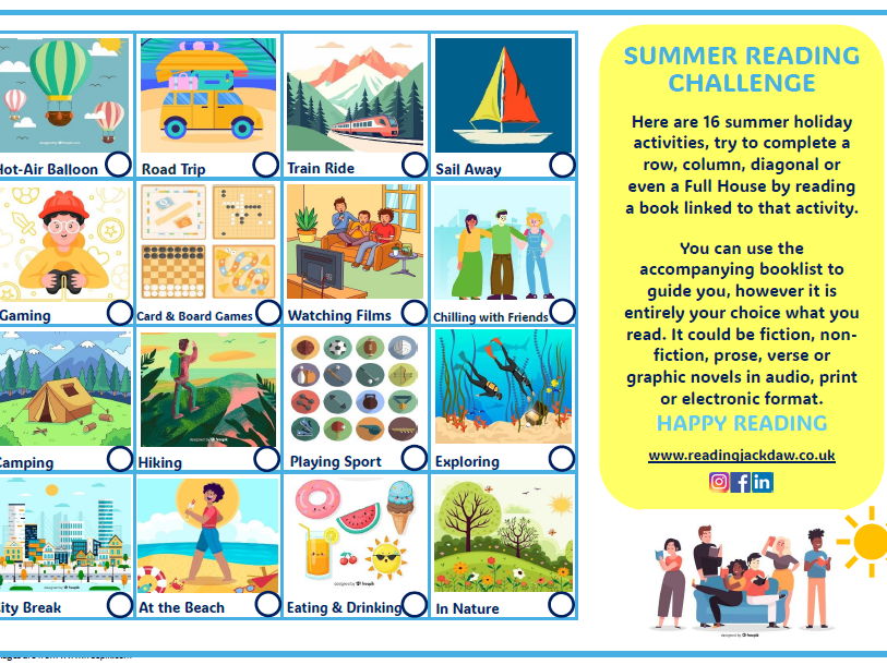 Summer Reading Challenge: All Ages (incl booklist)