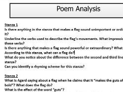 ‘Flag’ by John Agard – Annotation Guide
