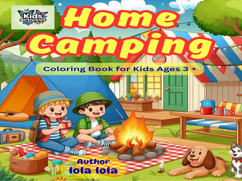 Home Camping Coloring Book