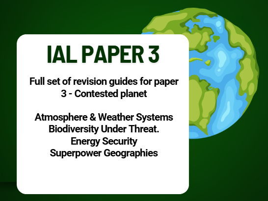 iAL Edexcel Geography Paper 3 revision guides