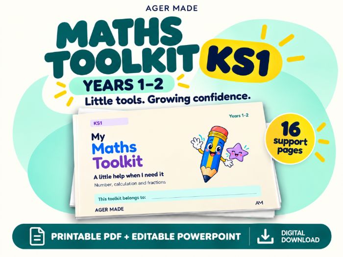 KS1 Maths Toolkit | Year 1 & 2 | PDF and Editable PowerPoint