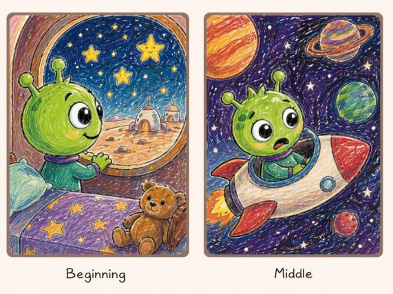 Alien Story picture Prompt