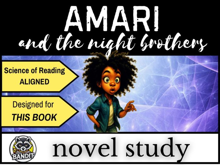 AMARI AND THE NIGHT BROTHERS by B. B Alston NOVEL STUDY and Reading Comprehension