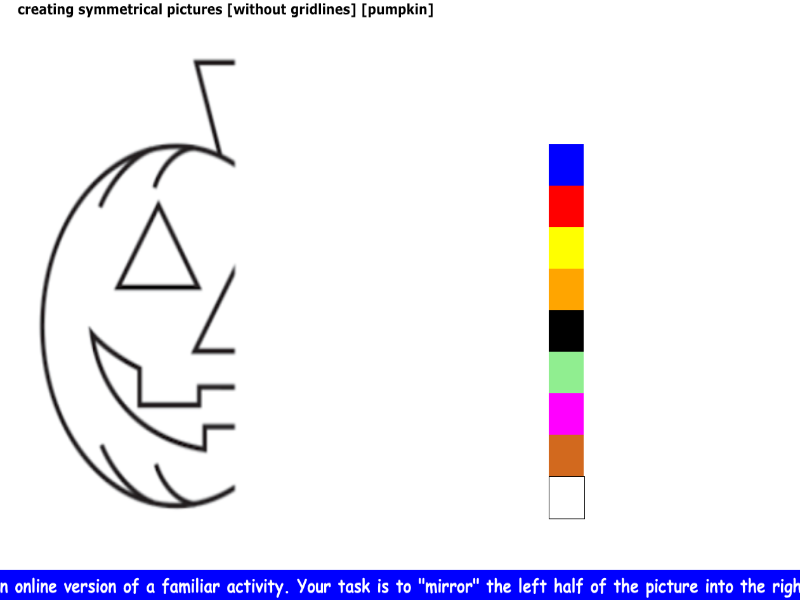 creating symmetrical picture [without gridlines] [pumpkin]