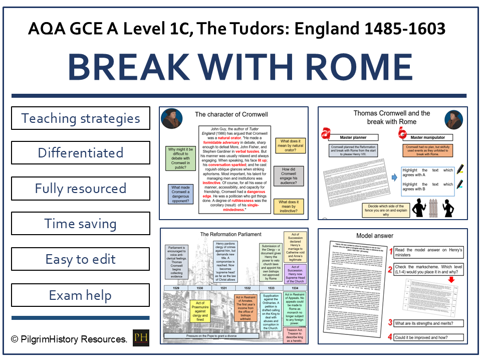 The Break with Rome: Motives, Methods and Impact | AQA A Level History
