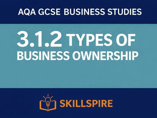 AQA GCSE Business – Types of Business Ownership (3.1.2) | Complete Lesson | PPT + Worksheet