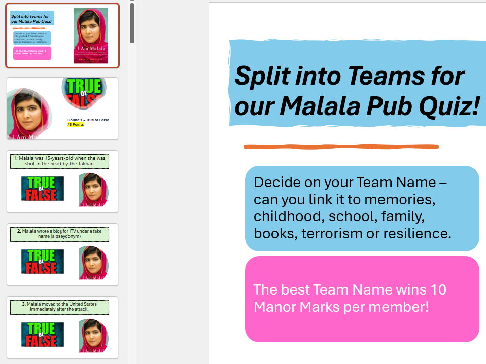 Malala Pub Quiz