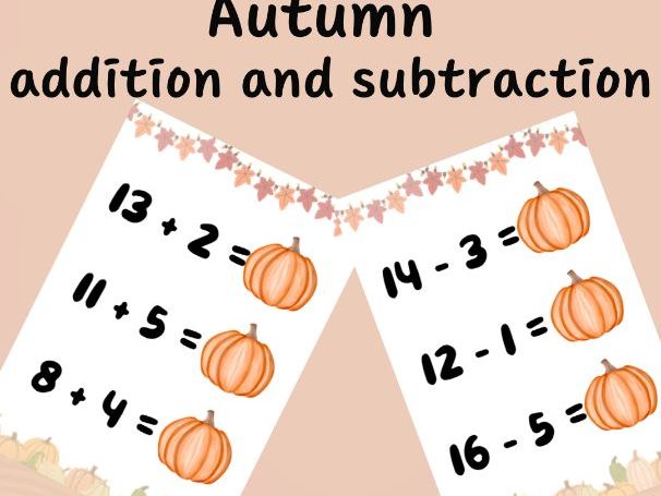 Autumn theme addition and subtraction- Year 1 - contiuous provision