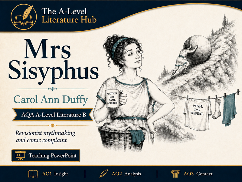 Carol Ann Duffy: Mrs Sisyphus – AQA A-Level Aspects of Comedy