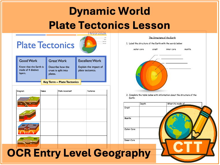 OCR Entry Level Geography - Destructive World - Plate Tectonics Lesson